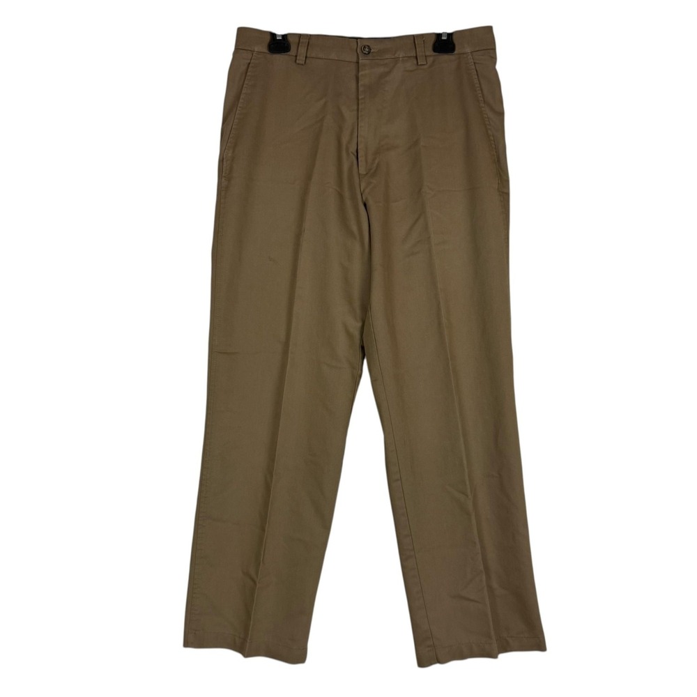 Dockers Pants Mens 32x30 Brown Chino Relaxed Fit Stain Defender Individual